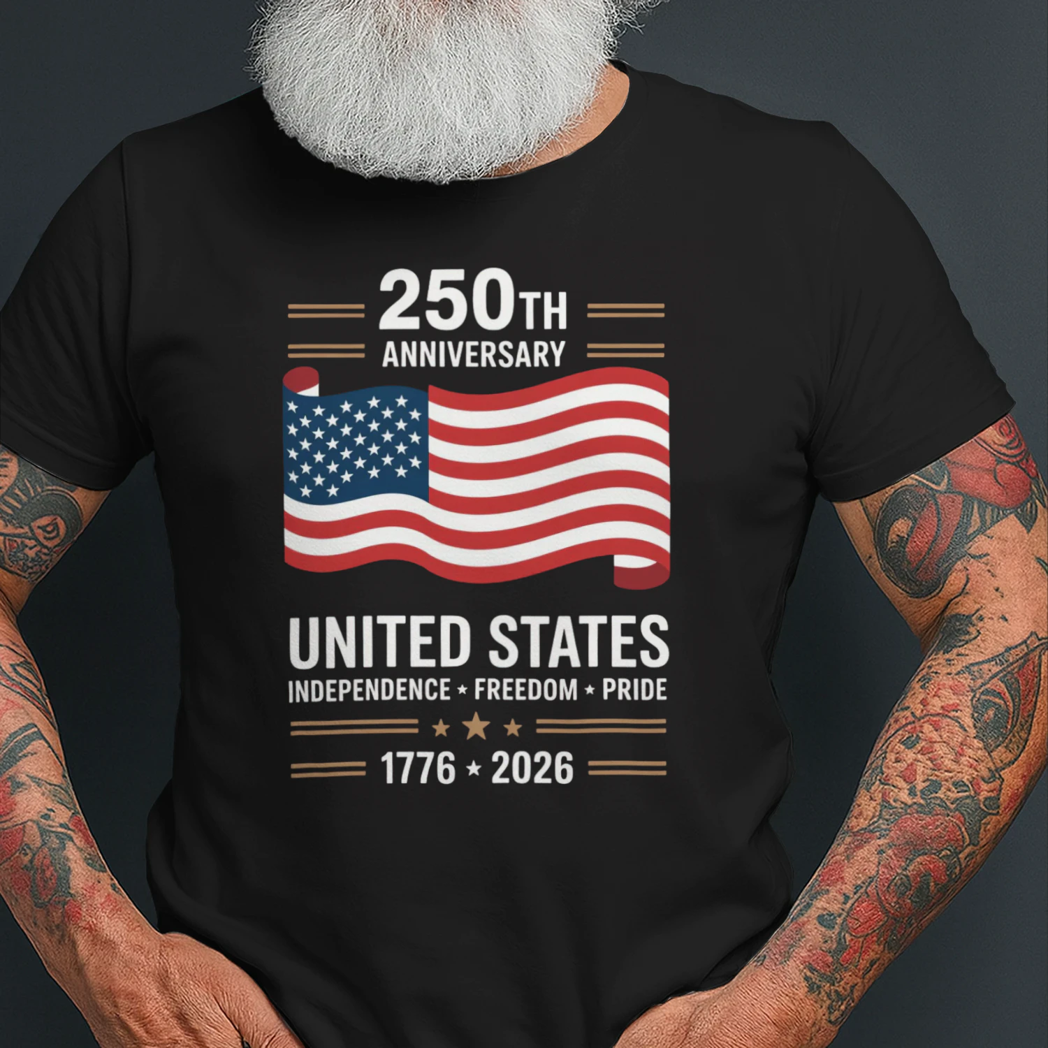 250 Anniversary USA 4th of July Patriotic 250 Years 