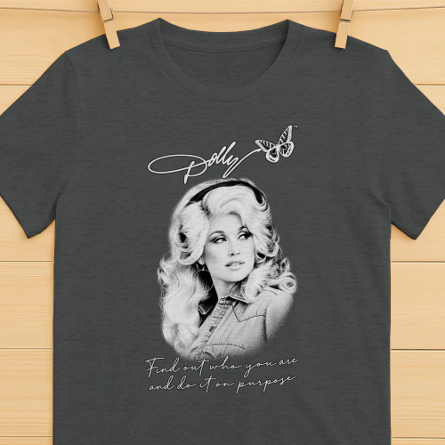 Dolly Parton Vintage Portrait T-Shirt – Inspirierendes Retro Design