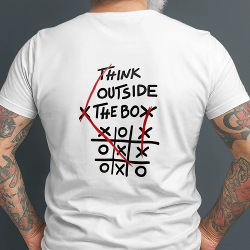 THINK OUTSIDE XTHE BOX OXX 이즈이