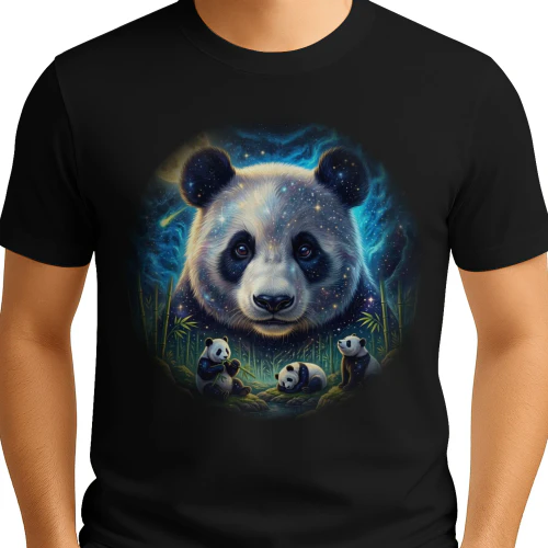 Panda Constellation Art Print: A Whimsical Journey to the Stars