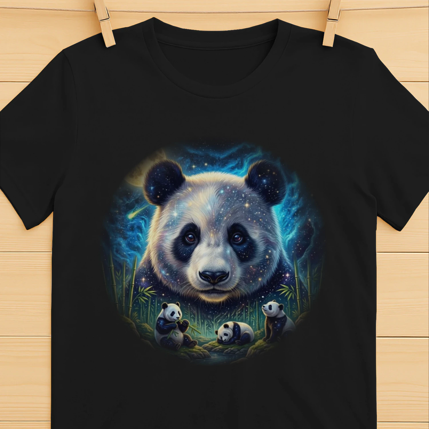 Panda Constellation Art Print: A Whimsical Journey to the Stars