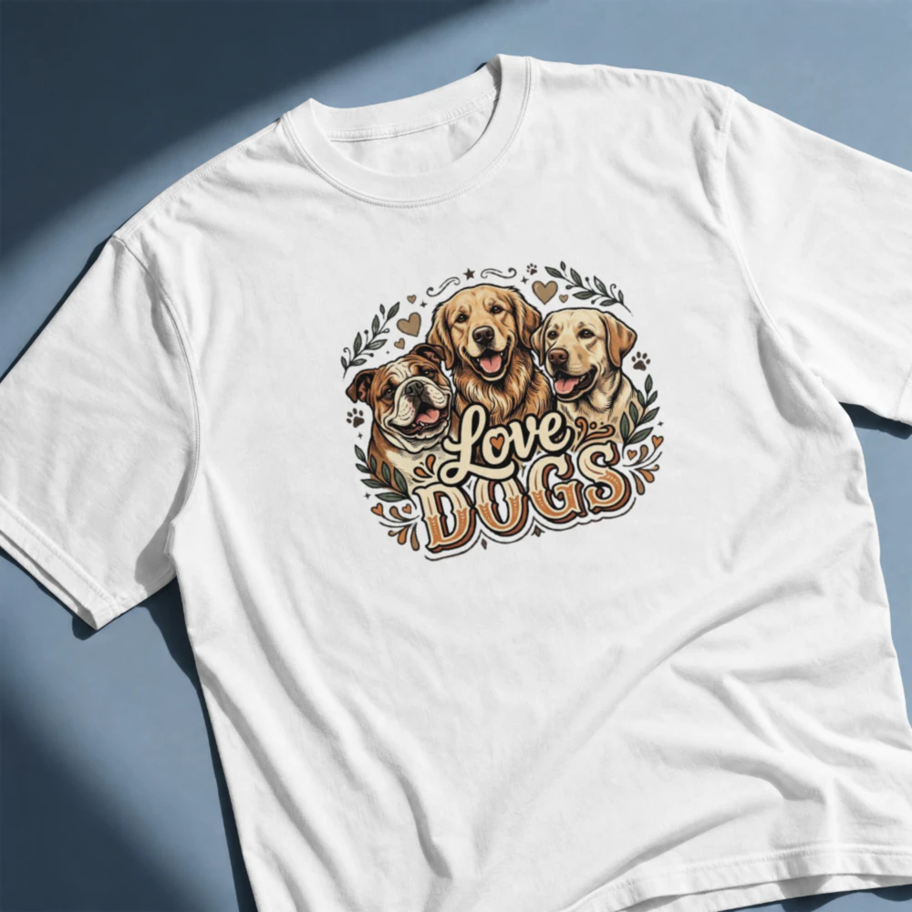 Paws of Love™ — Heritage T-Shirt für Hundeliebhaber