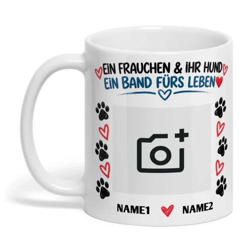 EIN FRAUCHEN und  IHR HUND