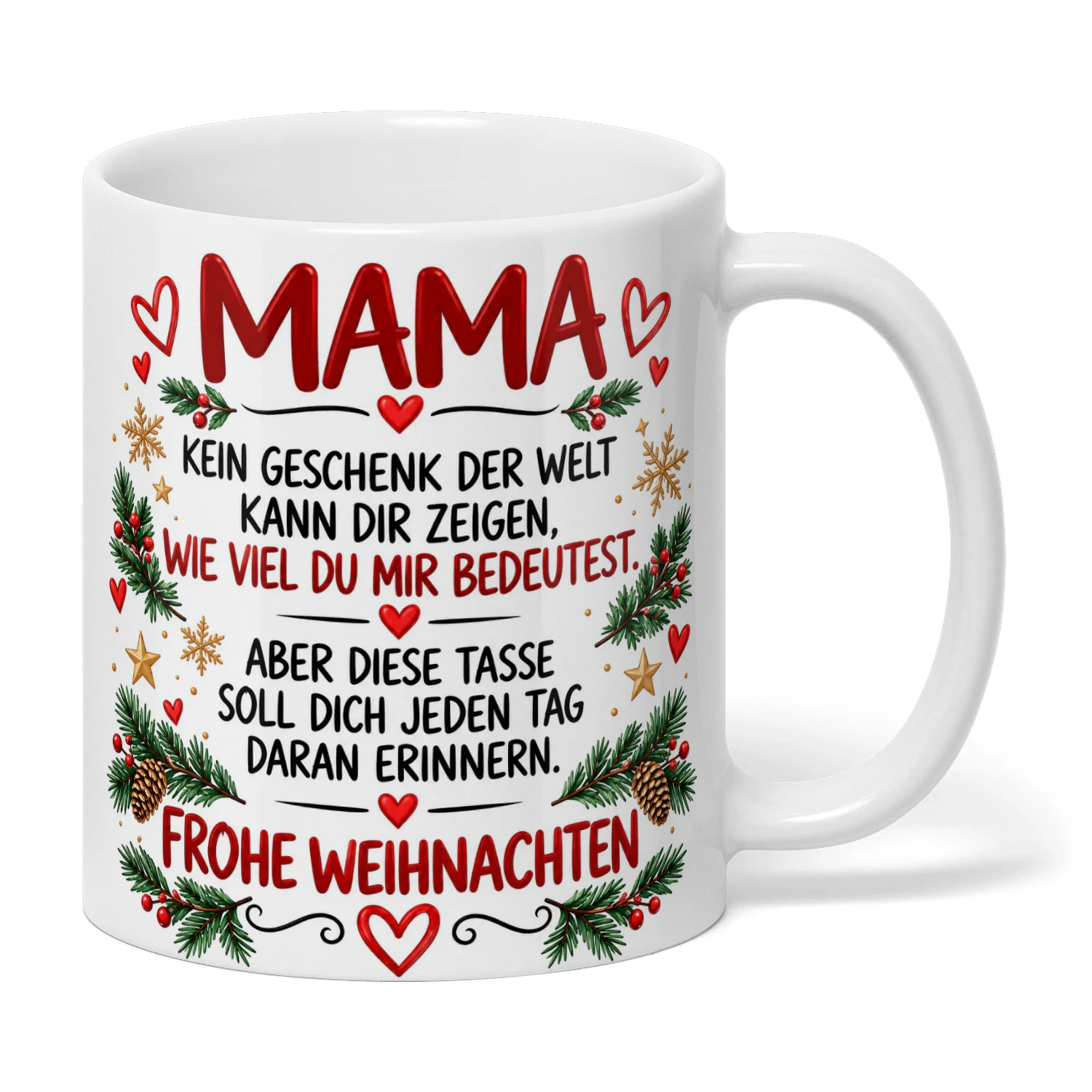 ABER DIESE TASSE SOLL DICH JEDEN TAG DARAN ERINNERN.
