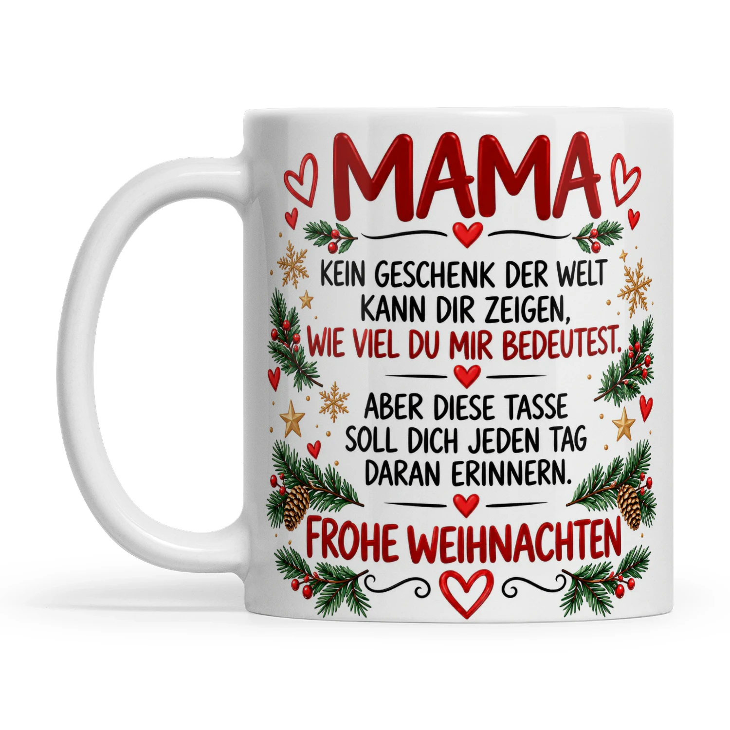 ABER DIESE TASSE SOLL DICH JEDEN TAG DARAN ERINNERN.