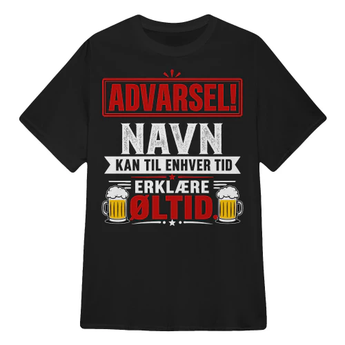 KAN TIL ENHVER TID ERKLÆRE ØLTID.