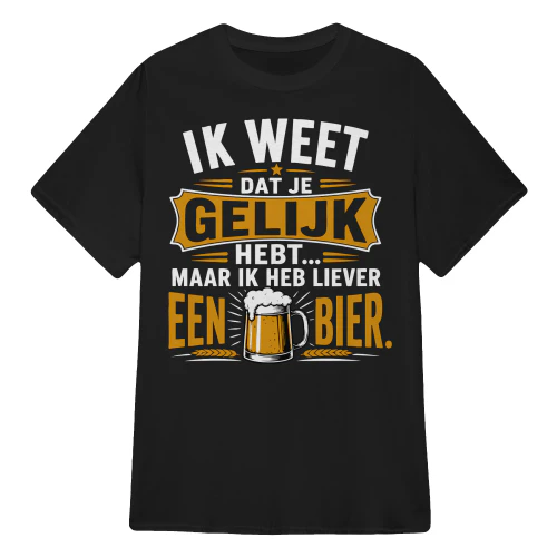 MAAR IK HEB LIEVER EEN BIER.