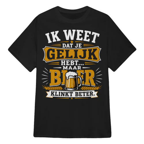 MAAR BIER KLINKT BETER.