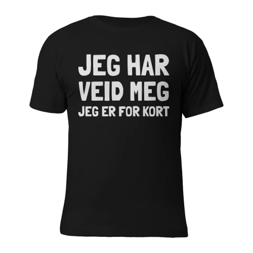 Jeg har veid meg, jeg er for kort