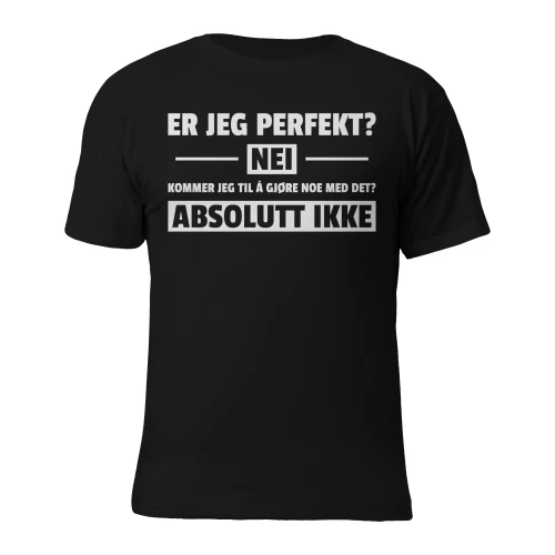 Er jeg perfekt - nei