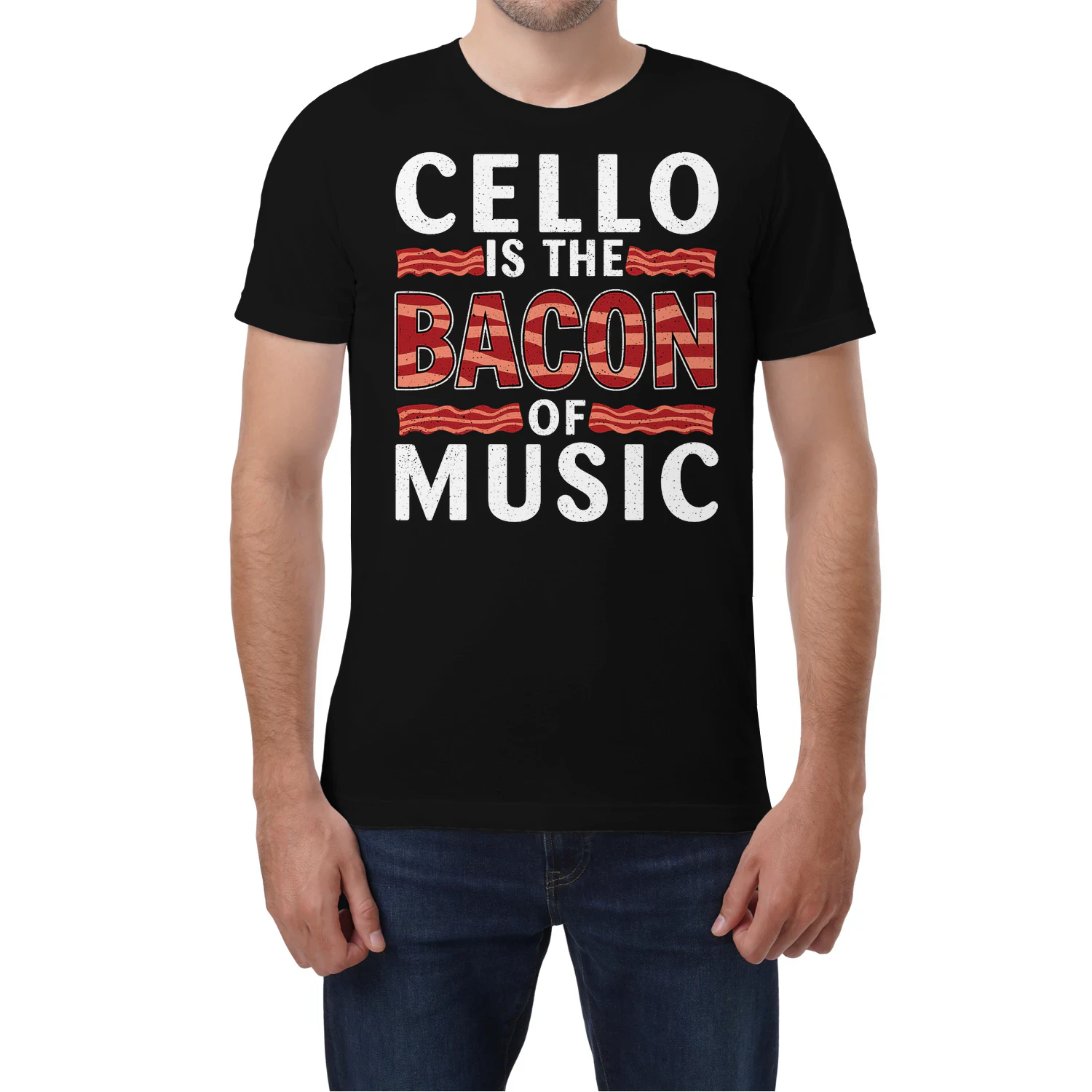 Cello Is The Bacon Of Music T-Shirt – Funny Cellist Gift