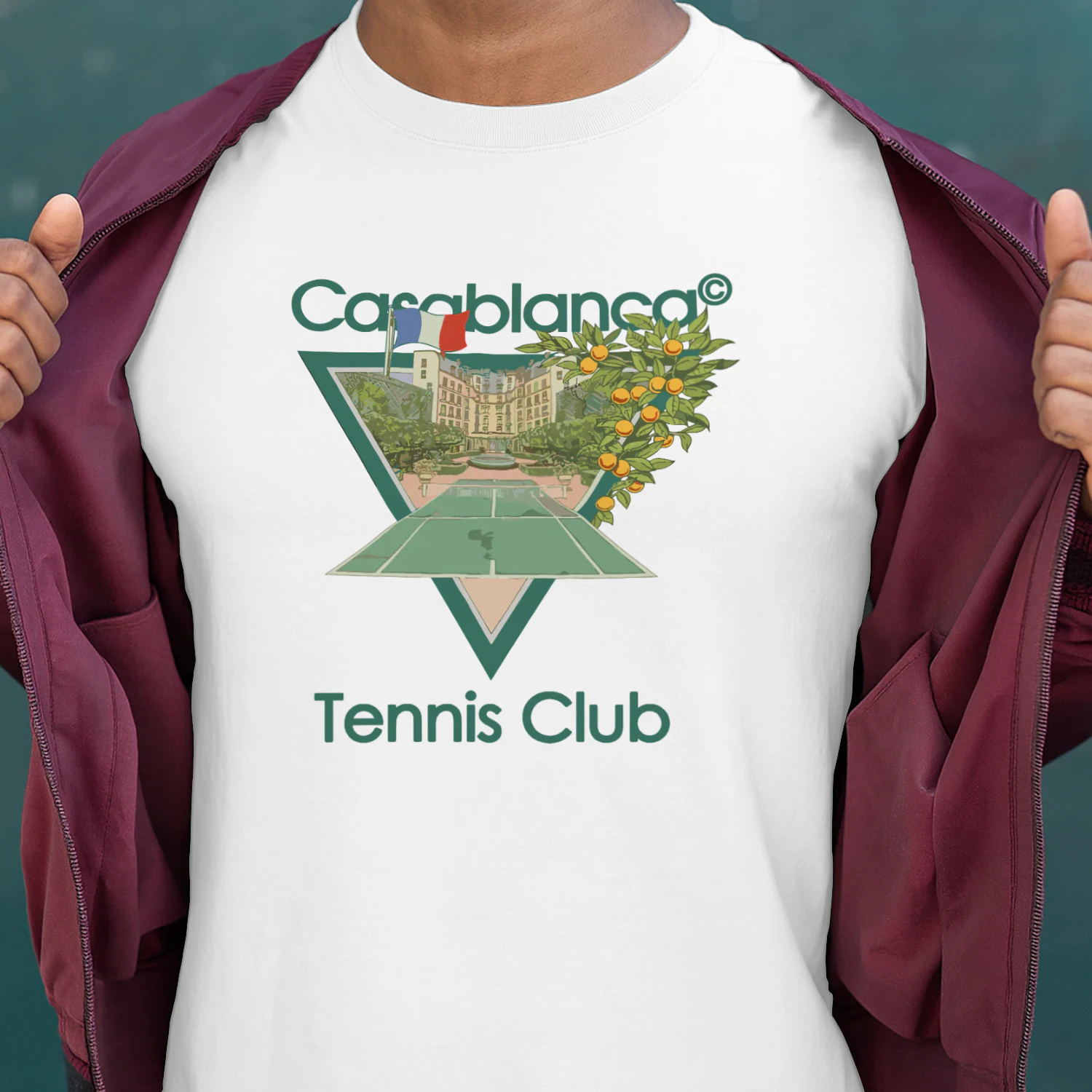 casablanca club tennis Vibes Homme
