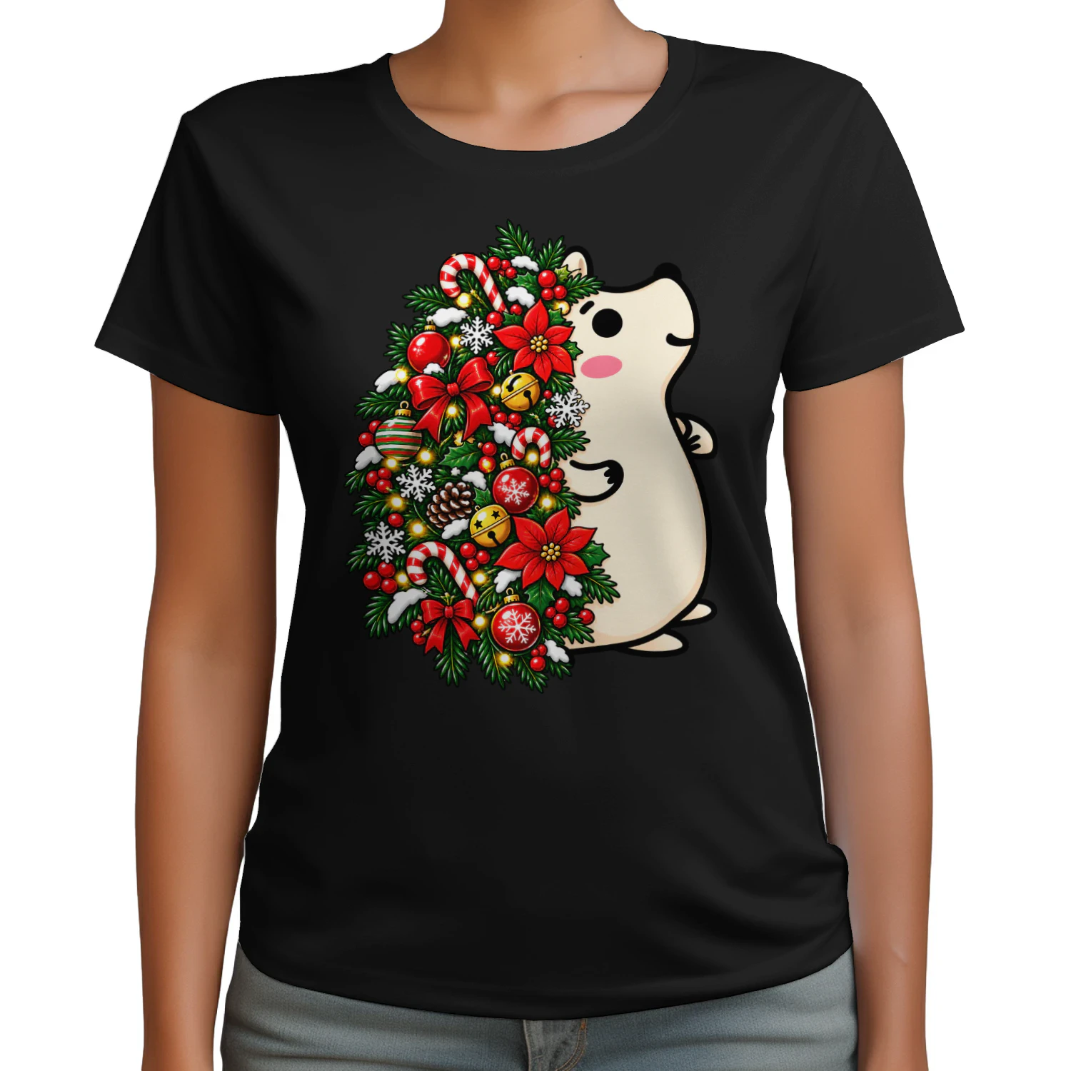 Bring ein Lächeln in die Weihnachtszeit – Süßer Weihnachtsigel 🦔🎄❤️ – Jetzt sichern! Unisex T-Shirt