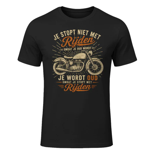 je stopt niet shirt