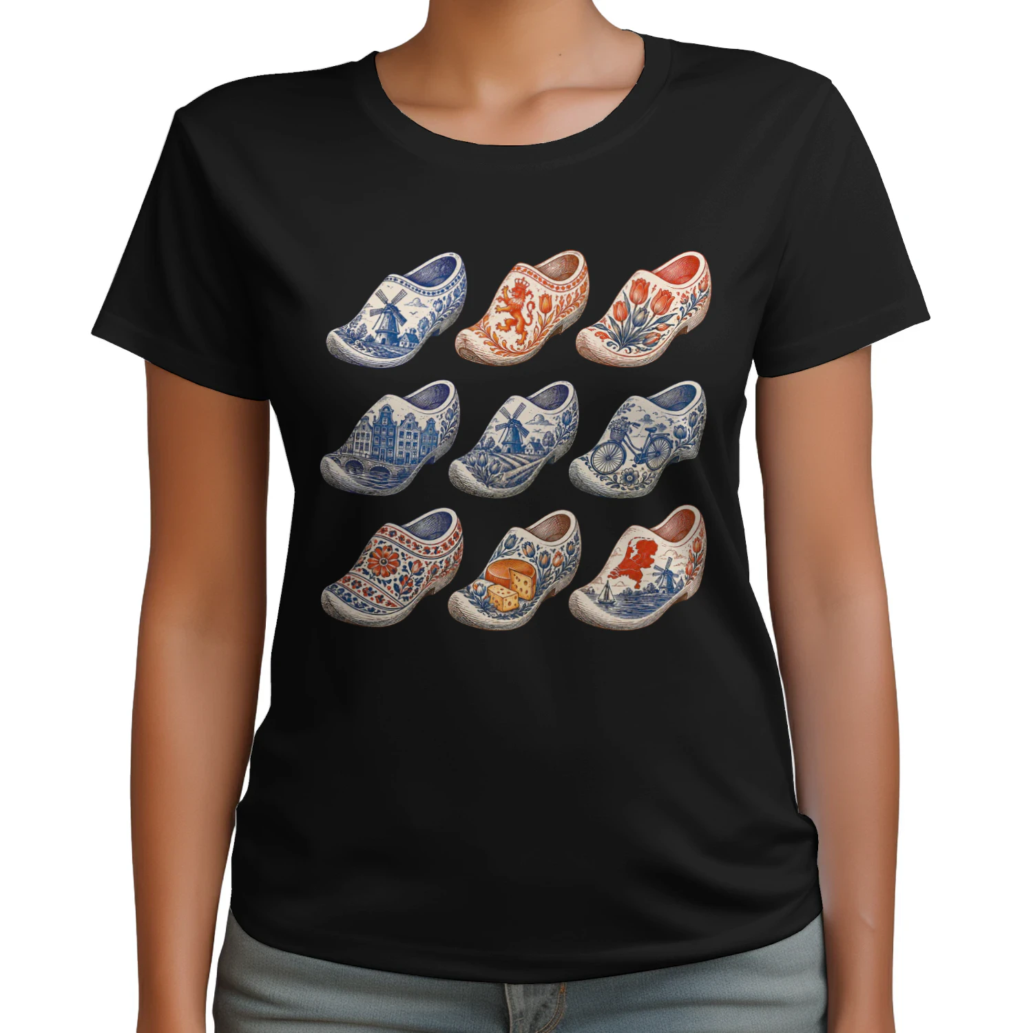 Stap in Nederlandse Traditie – Vintage Nederlandse Klompen Collectie 🇳🇱🩴🌷 – Heritage Collection Unisex T-Shirt