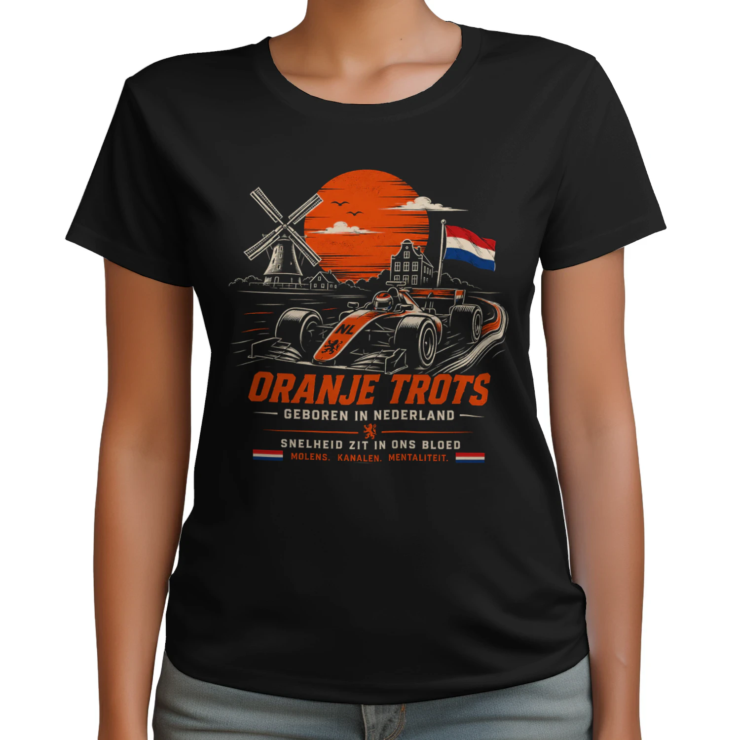 Vol Gas Vooruit – Nederlandse Racing & Oranje Trots 🏎️🧡 – Limited Edition Unisex T-Shirt