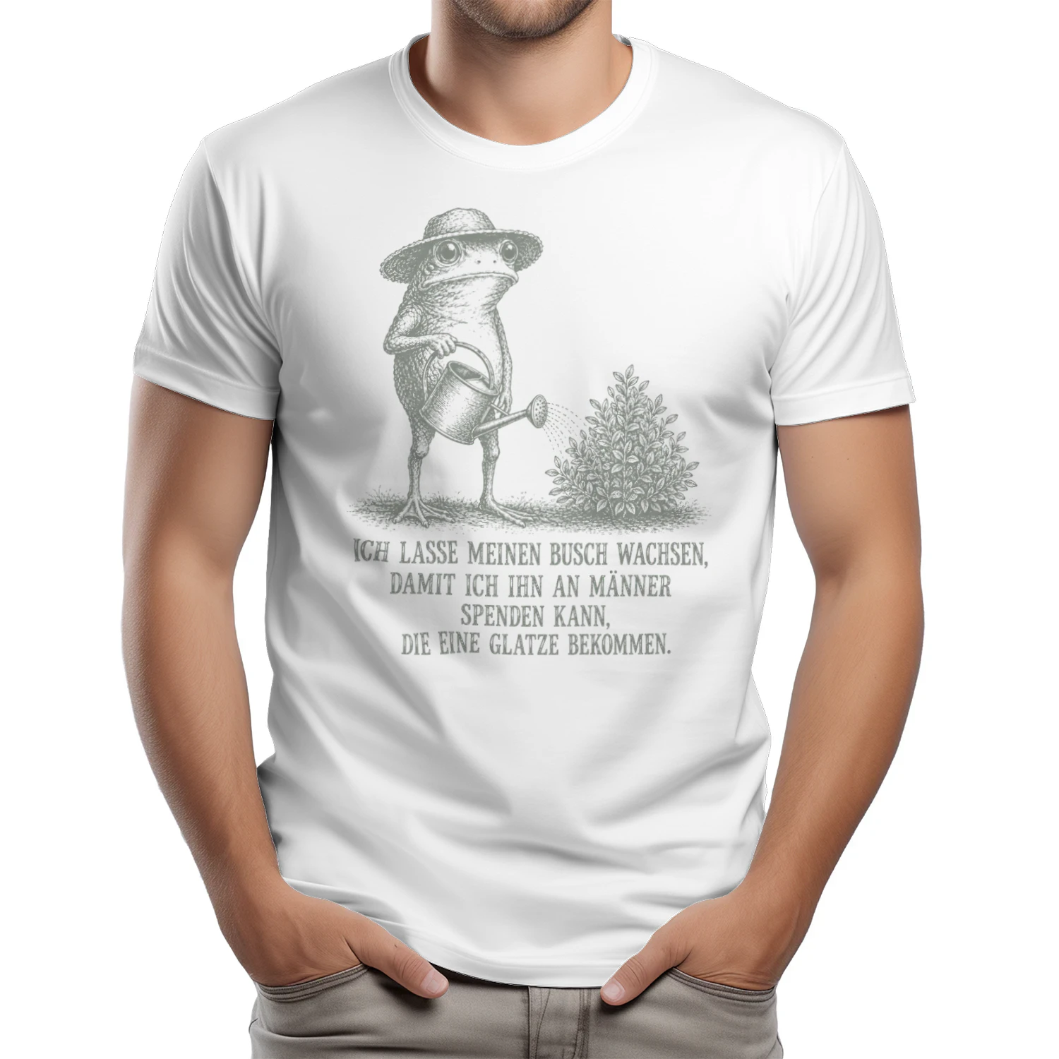 Ich lasse meinen Busch wachsen 🌿🐸 – Lustiges Gartenmotiv für echte Pflanzenfreunde – Limited Edition T-Shirt
