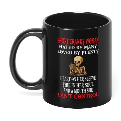 Short Cranky Woman Skull