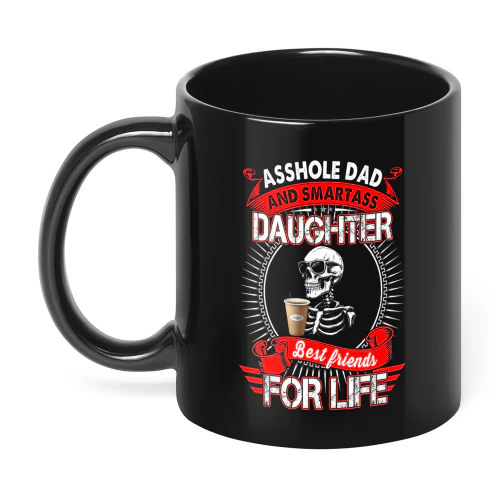 Asshole Dad And Smartass Daughter Skull