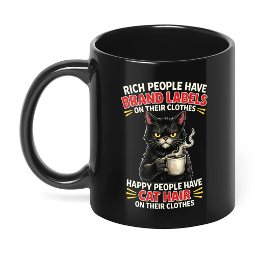 Rich People Have Brand Labels On Their Clothes Cat