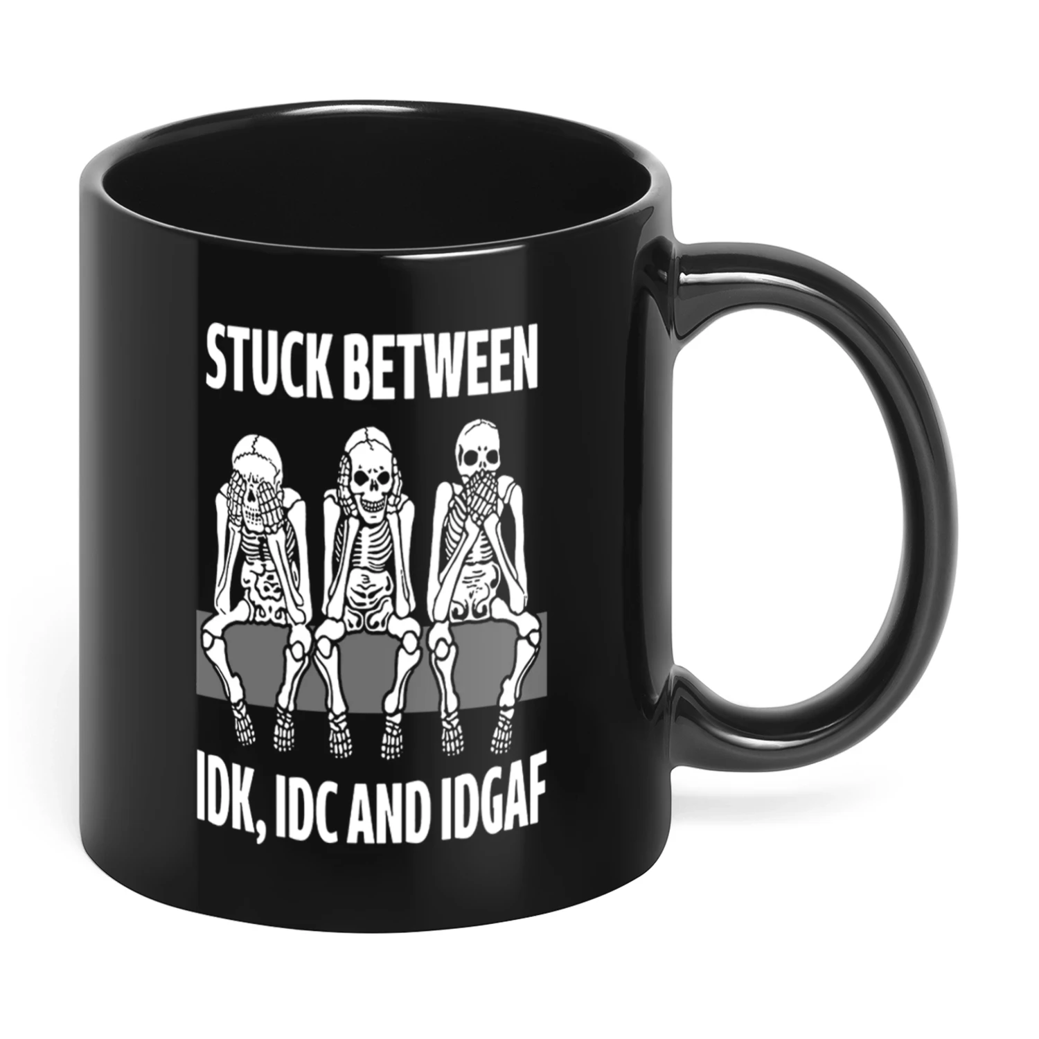 02 Stuck Between IDK IDC And IDGAF Skull