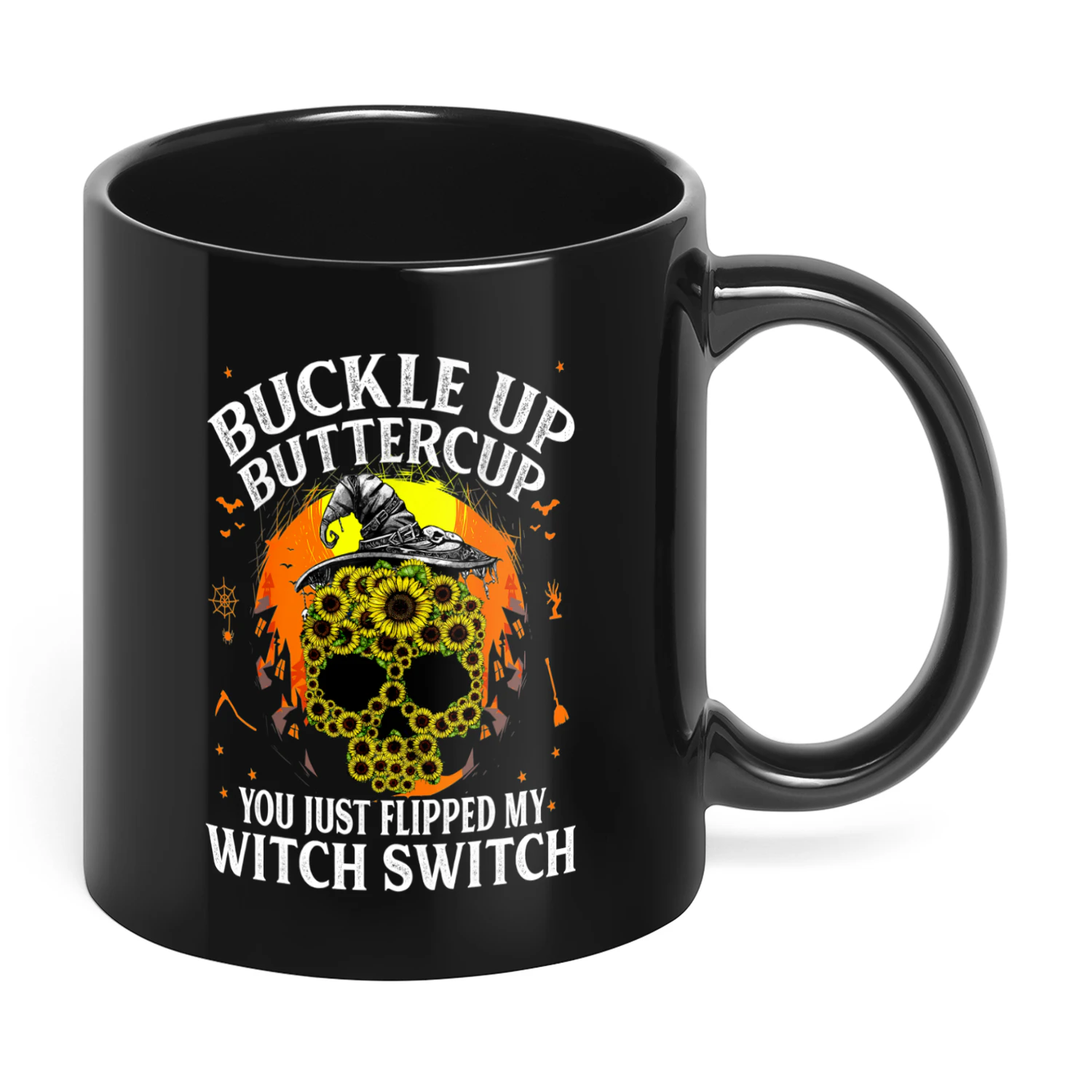 Buckle Up Buttercup Skull