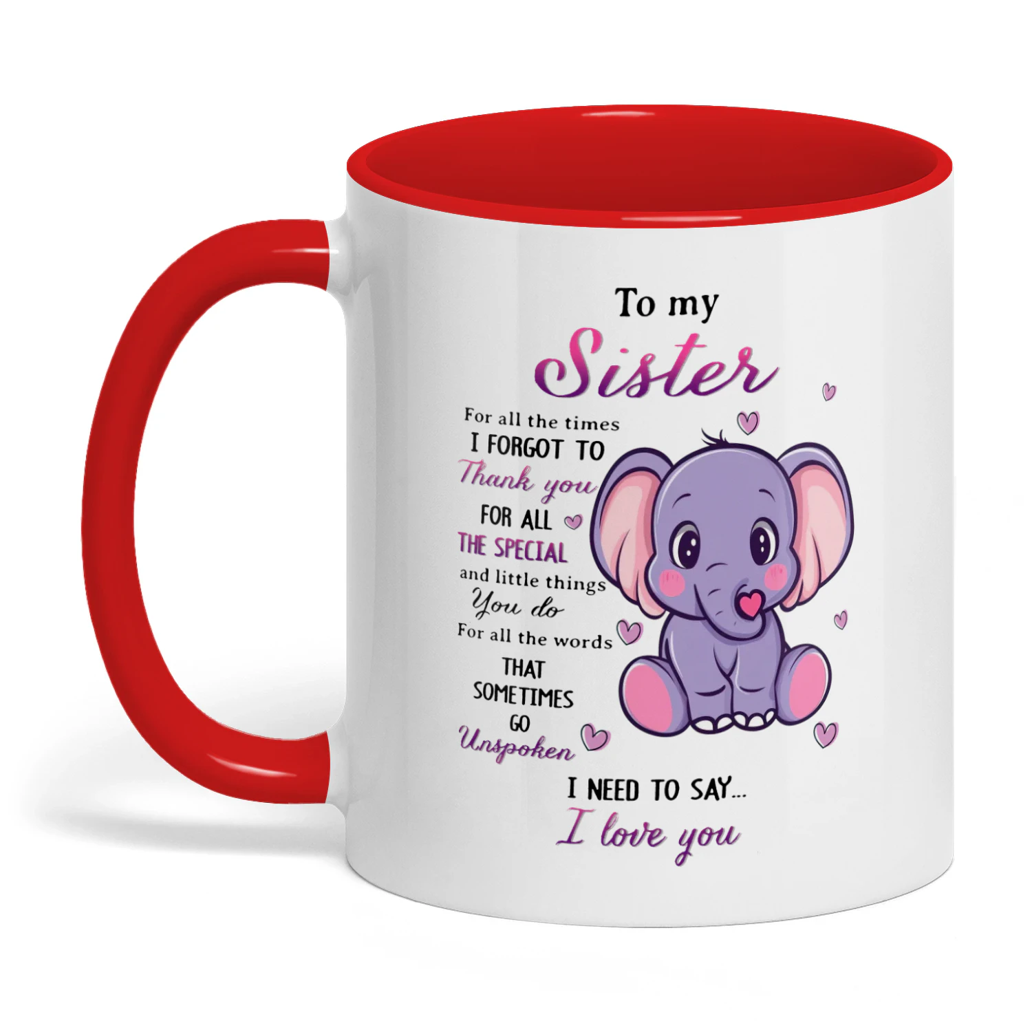 To My Sister For All The Time Elephant