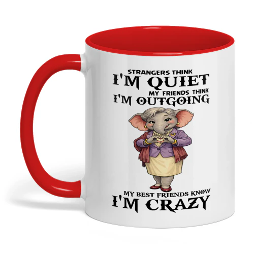 Strangers Think I'm Quiet My Friends Elephant