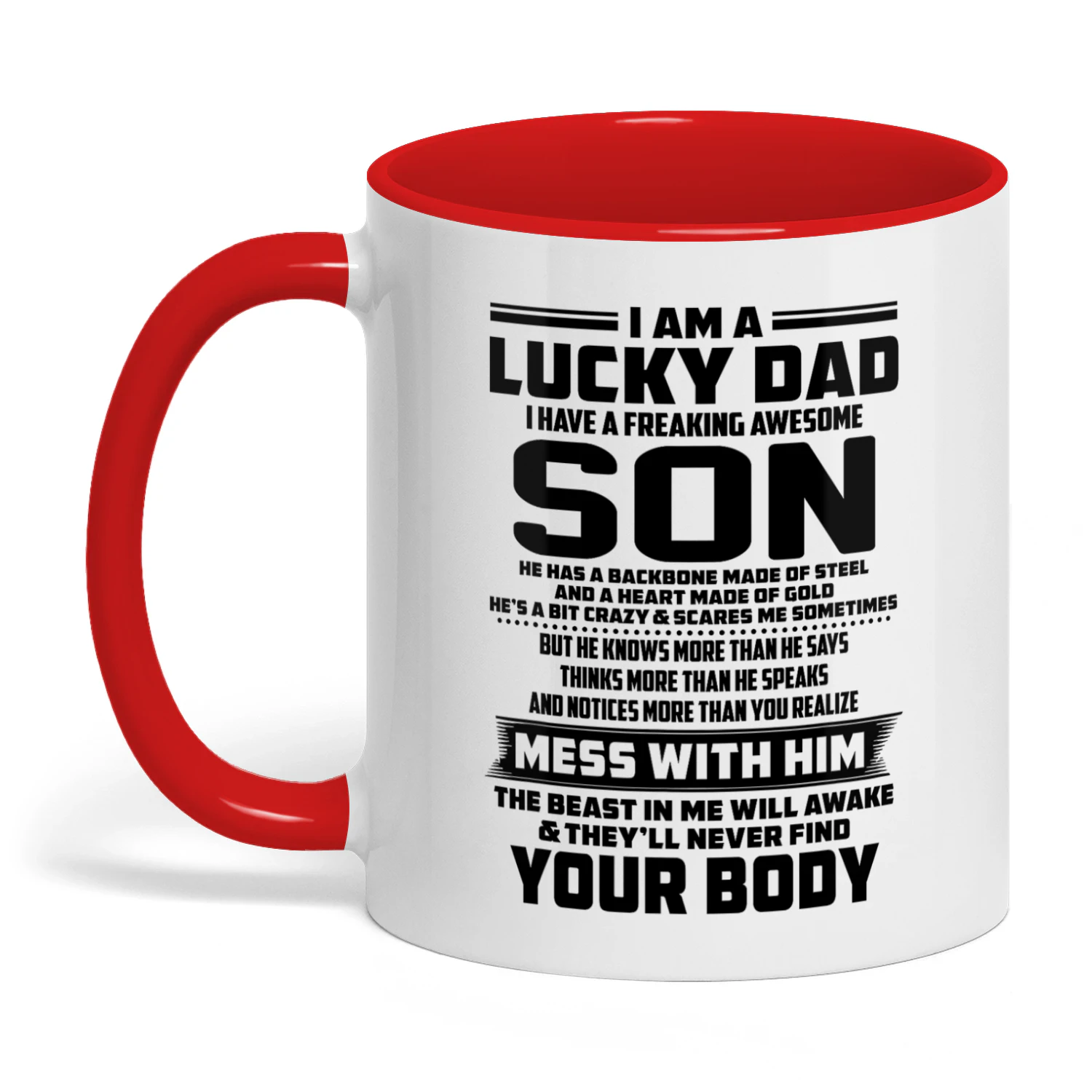 36 I Am A Lucky Dad I Have A Freaking Awesome Son
