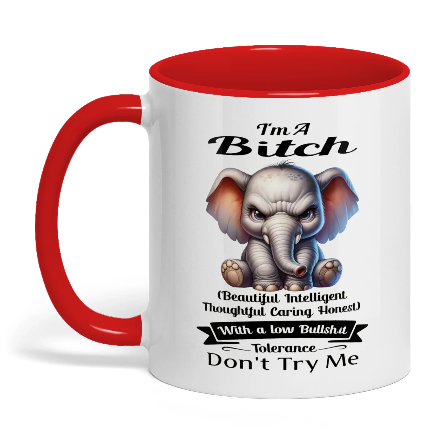 I'm A Bitch Beautiful Intelligent Thoughtful Elephant