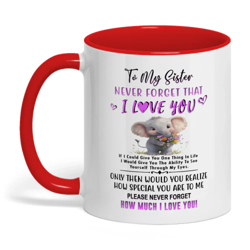 To My Sister Never Forget That I Love You If I Elephant