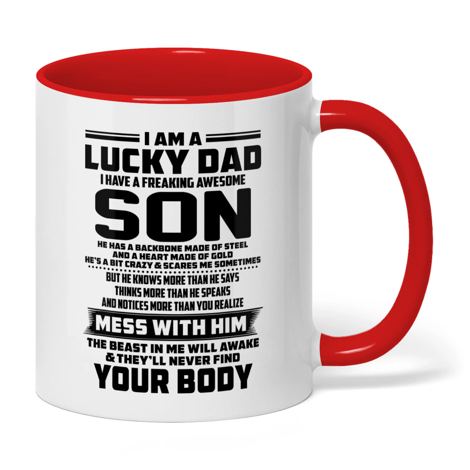 36 I Am A Lucky Dad I Have A Freaking Awesome Son
