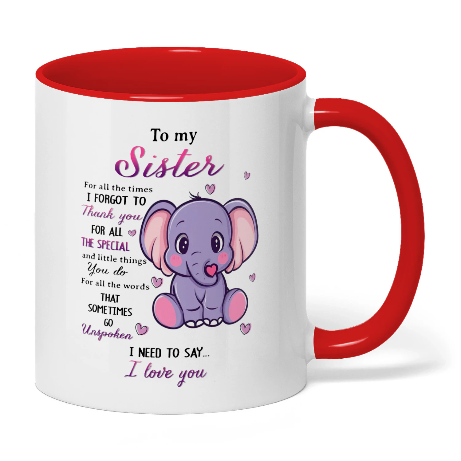 To My Sister For All The Time Elephant