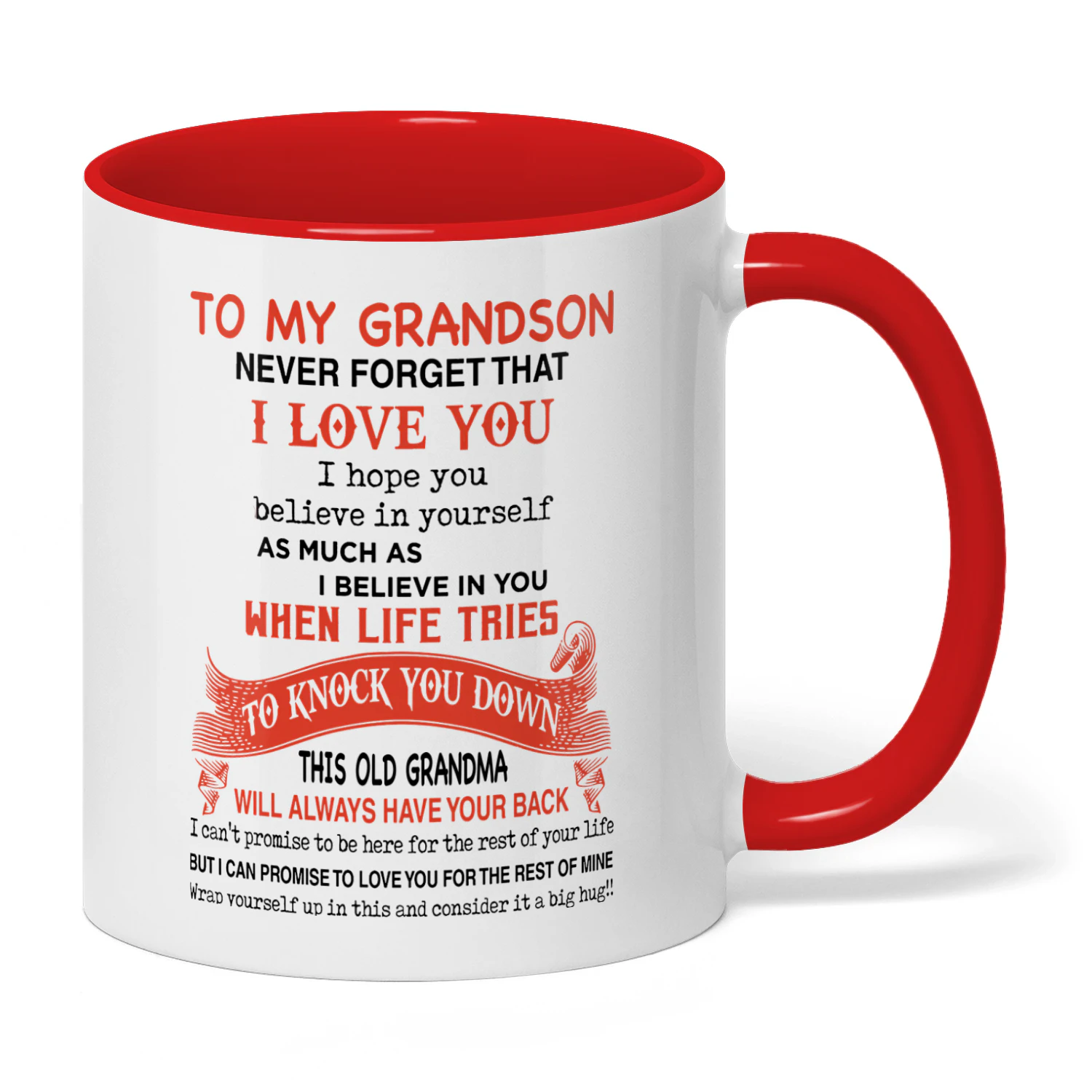 To My Grandson Never Forget That Grandma