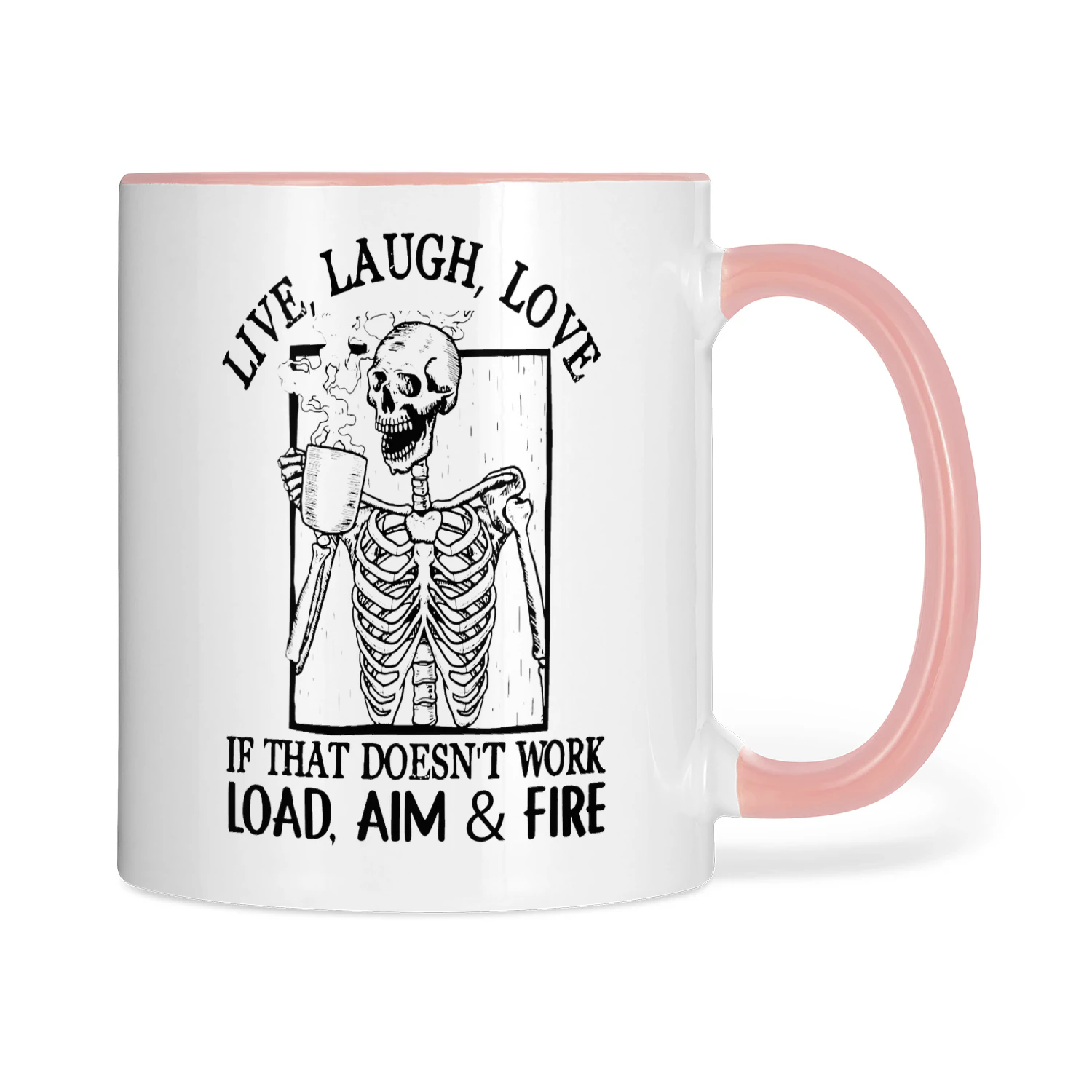 Live Laugh Love Skull