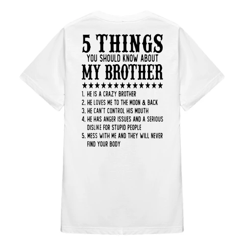 5 Things You Should Know About My Brother