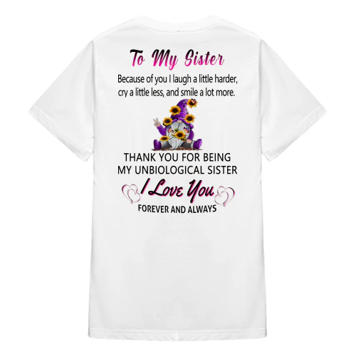 To My Sister Because Of You I Laugh Gnome