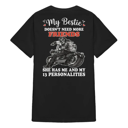 My Bestie Doesn't Need More Friends Skull