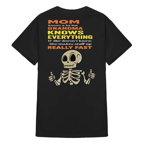 Mom Knows A Lot But Grandma Knows Skull