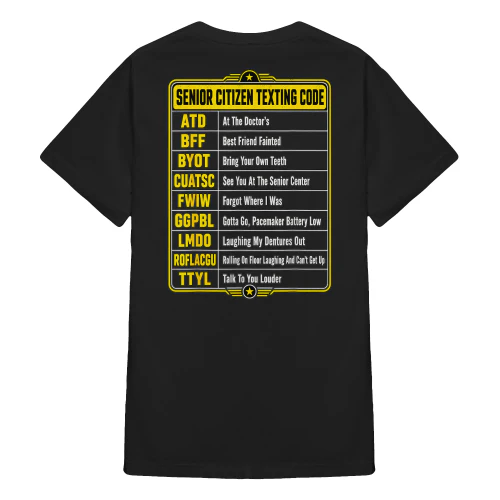Senior Citizen Texting Code