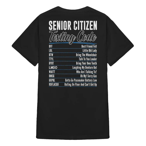 Senior Citizen Texting Code