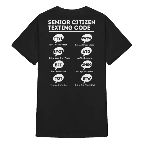 Senior Citizen Texting Code TTYL