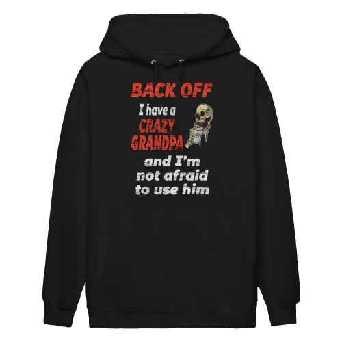 Back Off I Have A Crazy Grandpa Skull