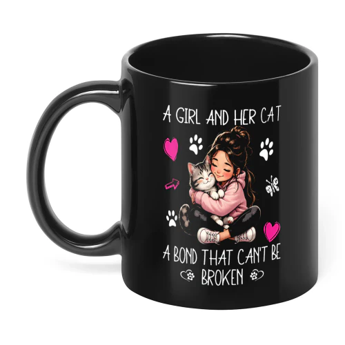 A Girl And Her Cat Cat