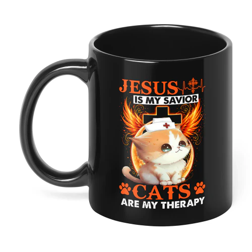 Jesus Is My Savior Cats Are My Cat