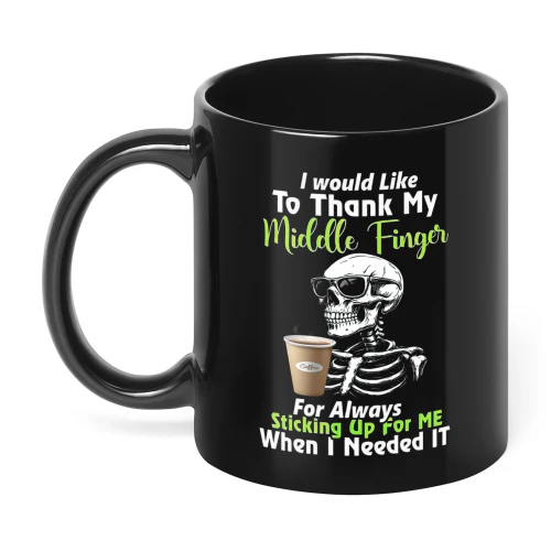 I Would Like To Thank My Middle Finger Skull
