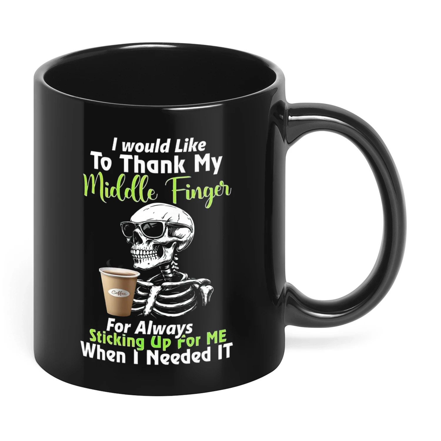 I Would Like To Thank My Middle Finger Skull