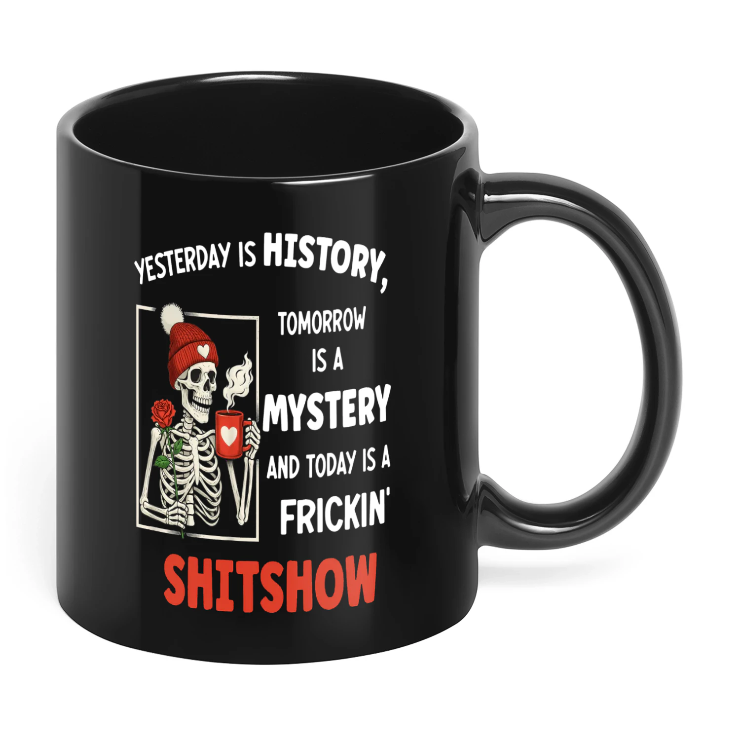 Yesterday Is History Tomorrow Is A Skull