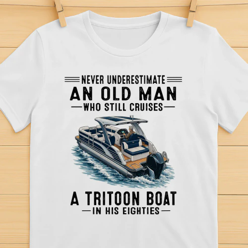 Never Underestimate An Old Man Who Still Cruises A Tritoon Boat in His Eighties