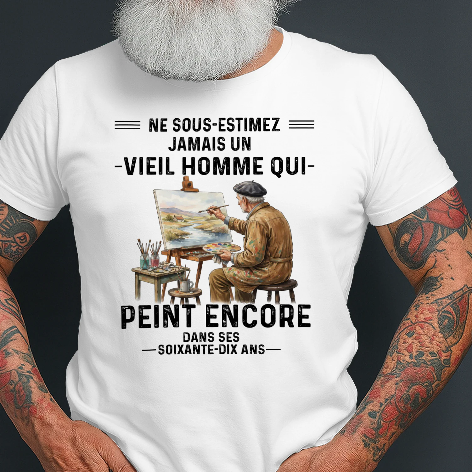 Ne Sous-Estimez Jamais Un Vieil Homme Qui Peint Encore Dans Ses 70 Ans